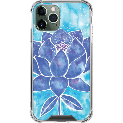 Blue Lotus by Cat Coq iPhone 11 Pro Max Clear Case