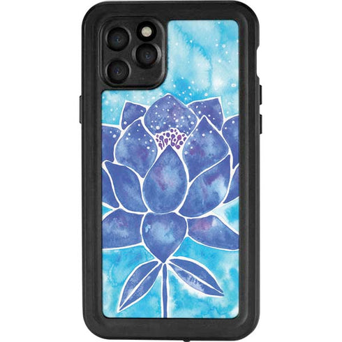Cat Coq Blue Lotus iPhone 11 Pro Waterproof Case