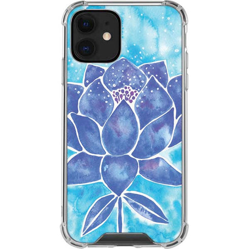 Cat Coq Blue Lotus iPhone 12 Clear Case