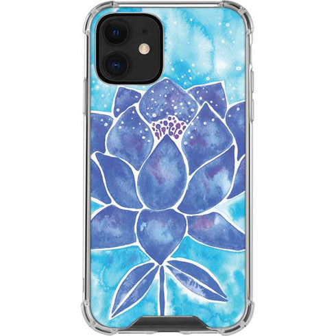 Cat Coq Blue Lotus iPhone 12 Mini Clear Case