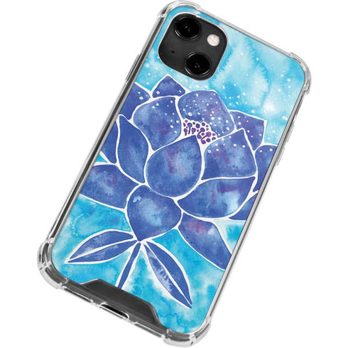 Cat Coq Blue Lotus iPhone 13 Clear Case