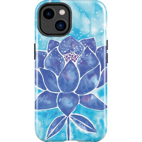 Cat Coq Blue Lotus iPhone 14 Plus Impact Case