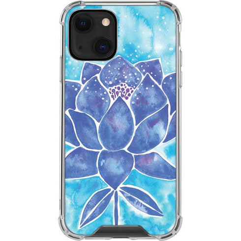 Cat Coq Blue Lotus iPhone 14 Plus Clear Case