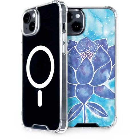 Blue Lotus by Cat Coq iPhone 15 Plus MagSafe Case