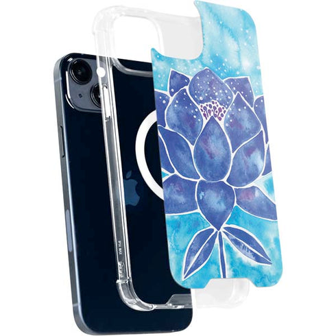 Cat Coq Blue Lotus iPhone 14 Plus MagSafe Case