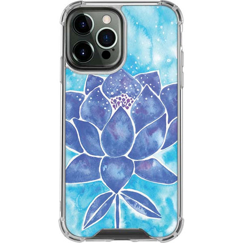 Cat Coq Blue Lotus iPhone 14 Pro Max Clear Case