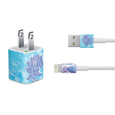 Cat Coq Blue Lotus iPhone Charger (5W USB) Skin