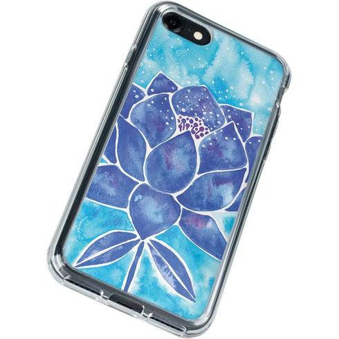 Cat Coq Blue Lotus iPhone SE (2nd & 3rd Gen) Clear Case
