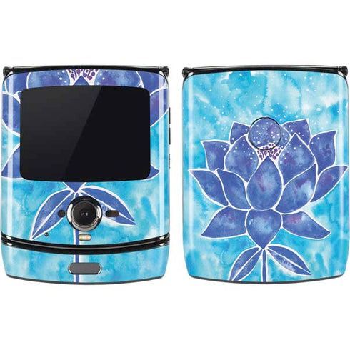 Cat Coq Blue Lotus Motorola RAZR Skin
