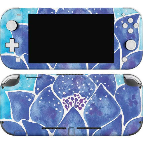 Cat Coq Blue Lotus Nintendo Switch Lite Skin