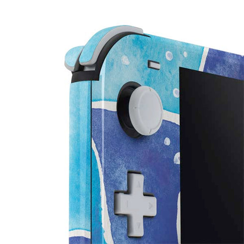 Cat Coq Blue Lotus Nintendo Switch Lite Skin