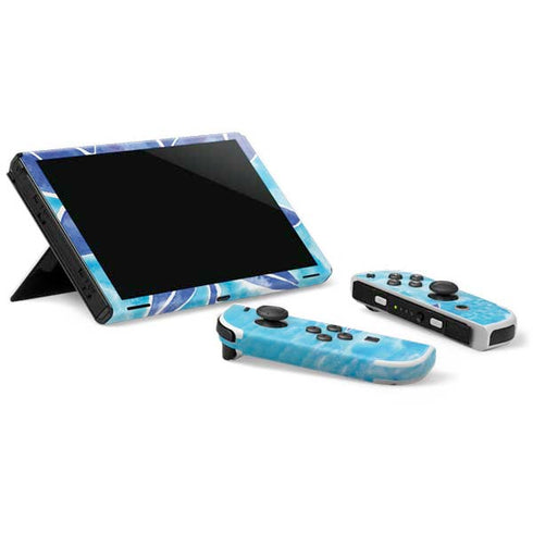 Cat Coq Blue Lotus Nintendo Switch OLED (2021) Skin