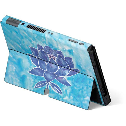 Cat Coq Blue Lotus Nintendo Switch OLED (2021) Skin