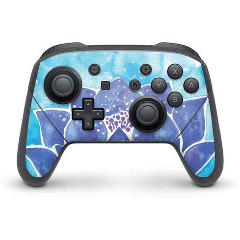 Cat Coq Blue Lotus Nintendo Switch Pro Controller Skin