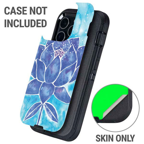 Blue Lotus by Cat Coq Otterbox Defender iPhone Skin