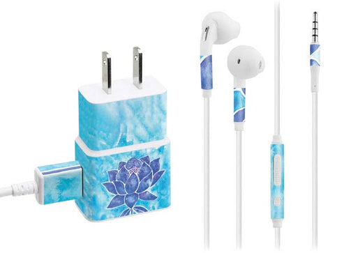 Cat Coq Blue Lotus Phone Charger Skin