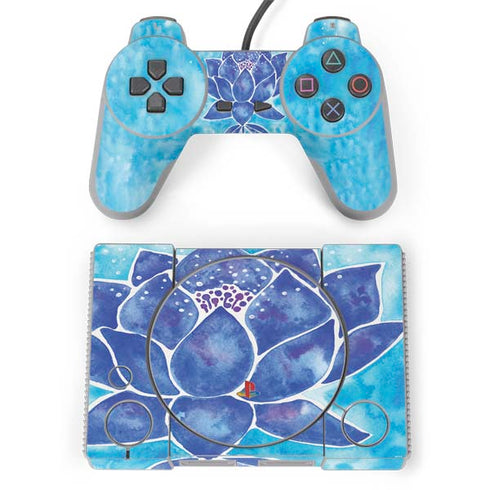 Cat Coq Blue Lotus PlayStation Classic Bundle Skin