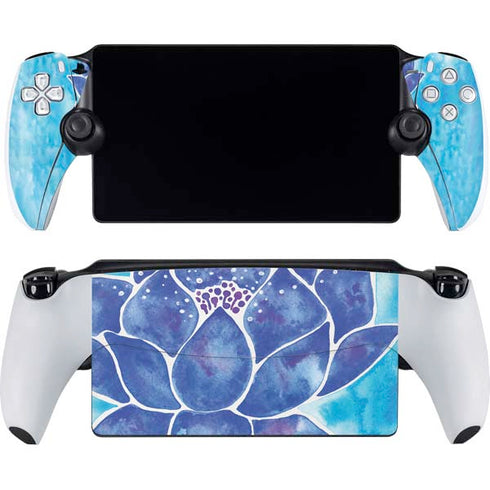 Blue Lotus by Cat Coq PlayStation Portal Remote Player Skin