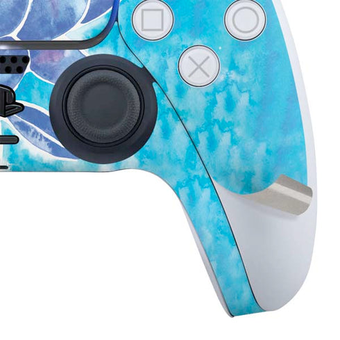 Blue Lotus by Cat Coq PS5 Slim Digital Edition Bundle Skin