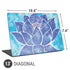 Cat Coq Blue Lotus Universal Laptop 13in (10.6 x 7.6in) Skin