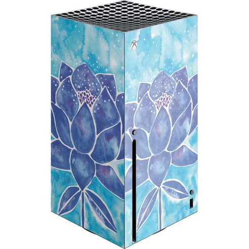 Cat Coq Blue Lotus Xbox Series X Console Skin