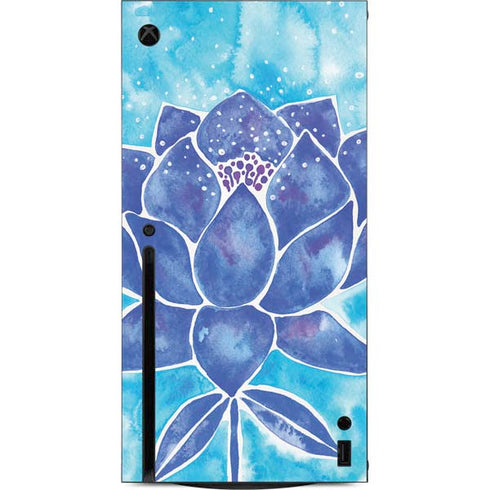 Cat Coq Blue Lotus Xbox Series X Console Skin