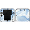 Blue Marbling Nintendo 2DS Skin
