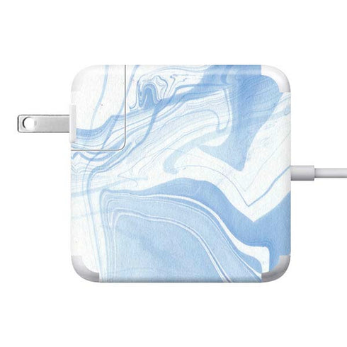Blue Marbling 85W Power Adapter (15 and 17 inch MacBook Pro Charger) Skin