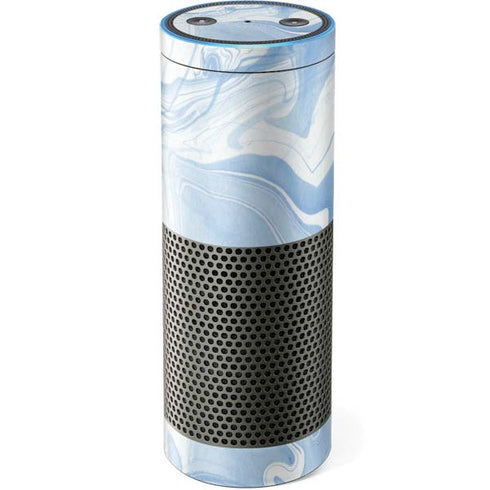 Blue Marbling Amazon Echo Skin