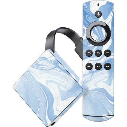 Blue Marbling Amazon Fire TV Skin