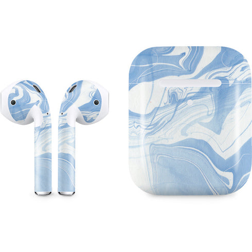 Blue Marbling Apple AirPods 2 Skin