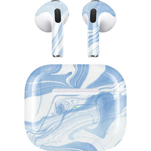 Blue Marbling Apple AirPods (3rd Gen 2021) Skin