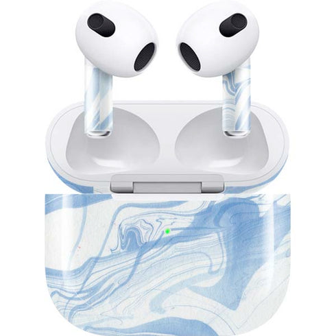Blue Marbling Apple AirPods (3rd Gen 2021) Skin