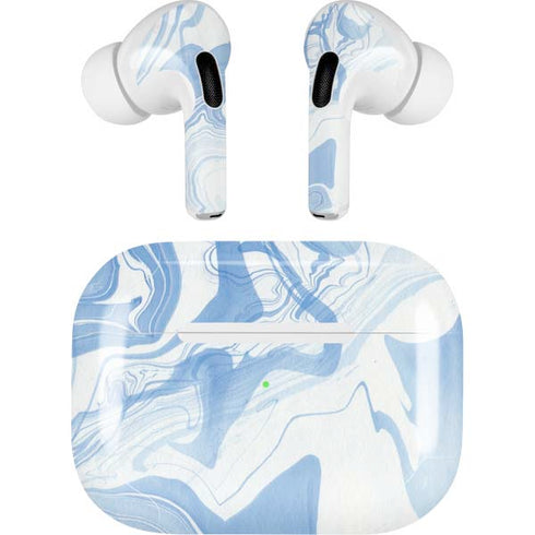 Blue Marbling Apple AirPods Pro Skin