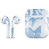 Blue Marbling Apple AirPods Skin