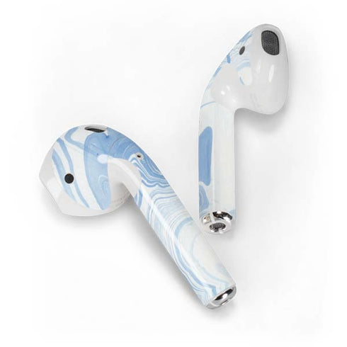 Blue Marbling Apple AirPods Skin