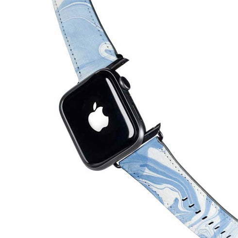 Blue Marbling Apple Watch Band 42-44mm