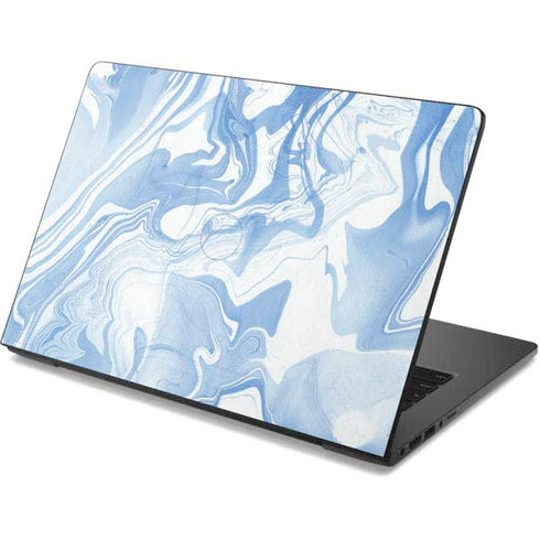 Blue Marbling Dell Chromebook Skin