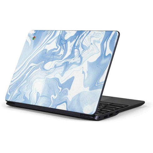 Blue Marbling Samsung Chromebook Skin