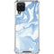 Blue Marbling Galaxy A12 Clear Case