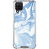 Blue Marbling Galaxy A12 Clear Case