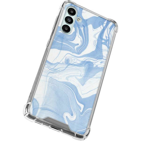 Blue Marbling Galaxy A13 5G Clear Case