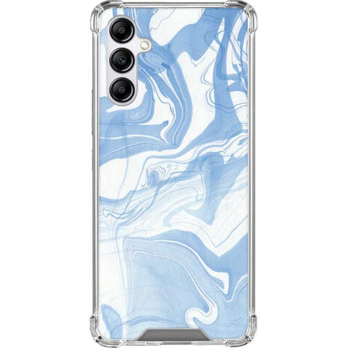 Blue Marbling Galaxy A14 5G Clear Case