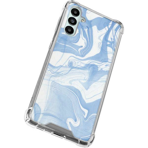 Blue Marbling Galaxy A14 5G Clear Case