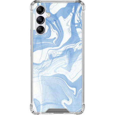Blue Marbling Galaxy A15 5G Clear Case