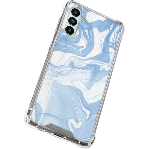 Blue Marbling Galaxy A15 5G Clear Case