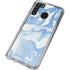 Blue Marbling Galaxy A21 Clear Case
