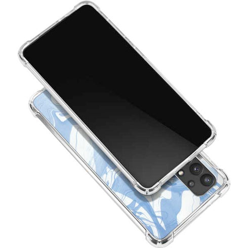 Blue Marbling Galaxy A32 5G Clear Case
