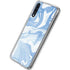 Blue Marbling Galaxy A50 Clear Case