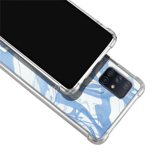 Blue Marbling Galaxy A51 5G Clear Case